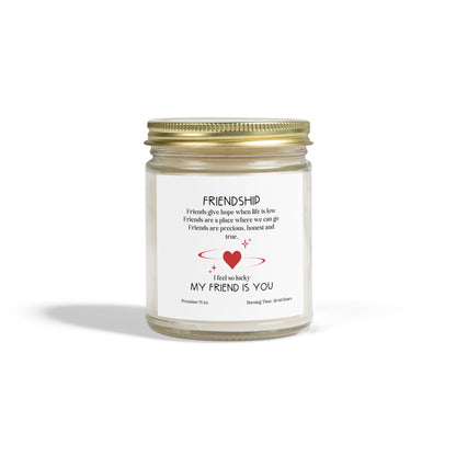 For My Friend | Friendship Give Hope | Scented Candles, Coconut Apricot Wax  9oz