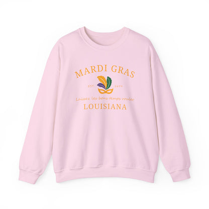 Mardi Gras | Mardi Louisiana  Gold | Unisex Heavy Blend™ Crewneck Sweatshirt