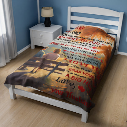 To My Son | Once Upon A Time | Velveteen Plush Blanket 80"x60"