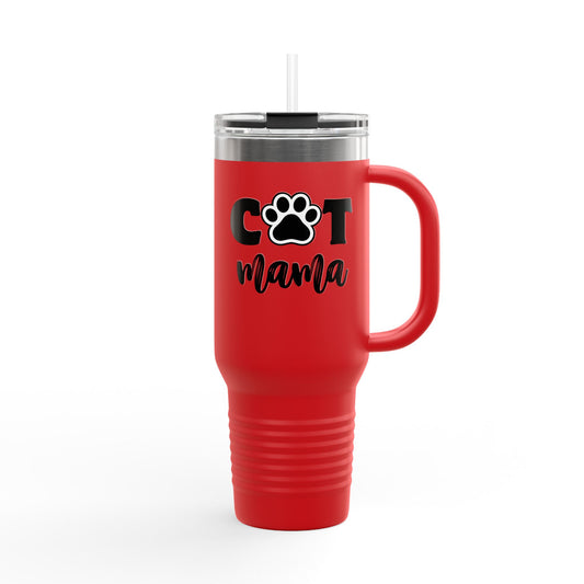 Cat Lovers | Cat Mama | Insulated Travel Mug, 40oz