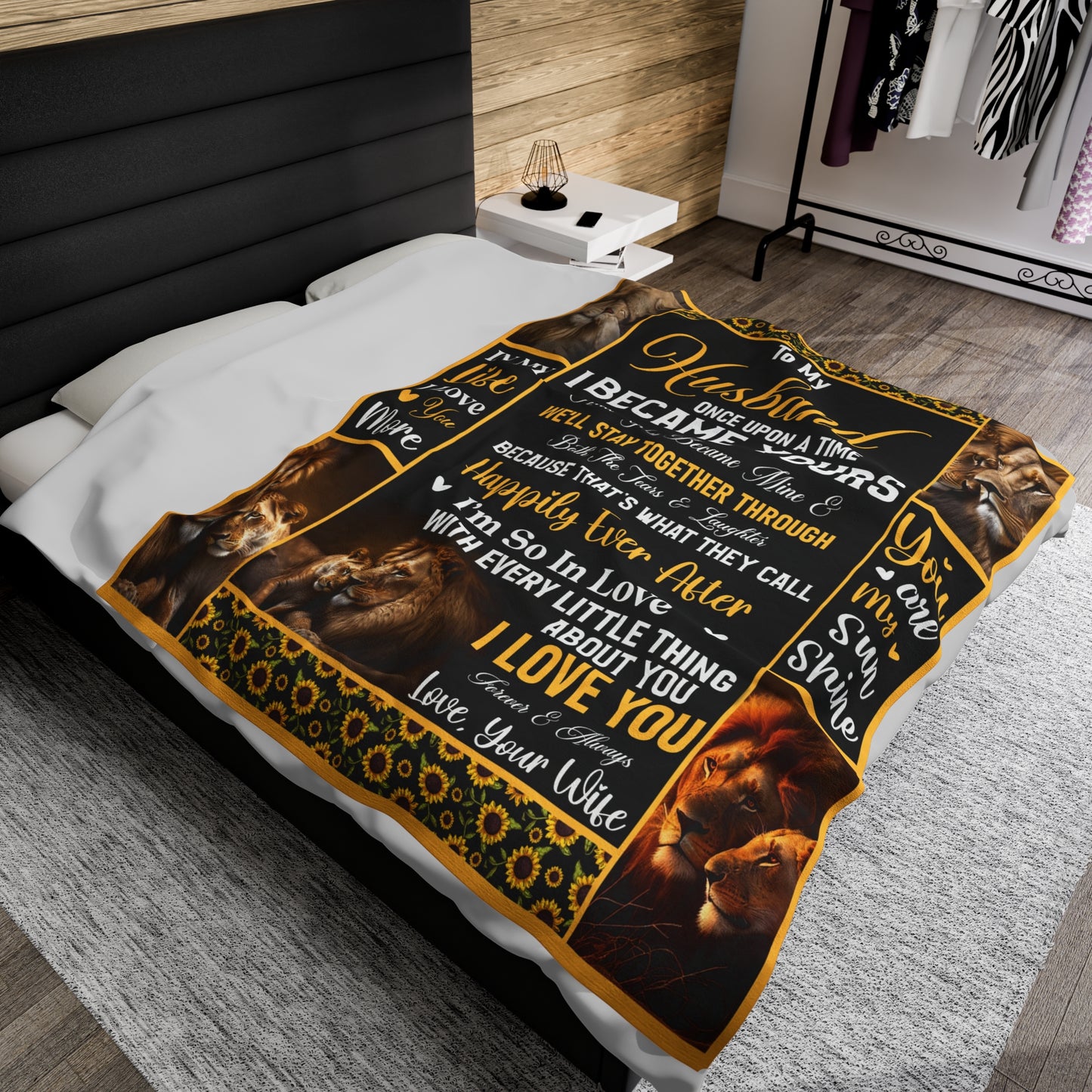 To My Husband | Once Upon A Time | Velveteen Plush Blanket 80"x60"