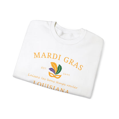 Mardi Gras | Mardi Louisiana  Gold | Unisex Heavy Blend™ Crewneck Sweatshirt