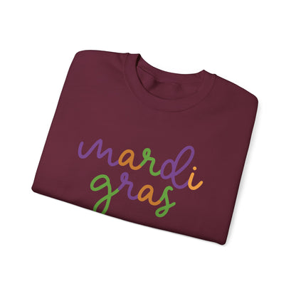 Mardi Gras | Mardi Grass Small | Unisex Heavy Blend™ Crewneck Sweatshirt