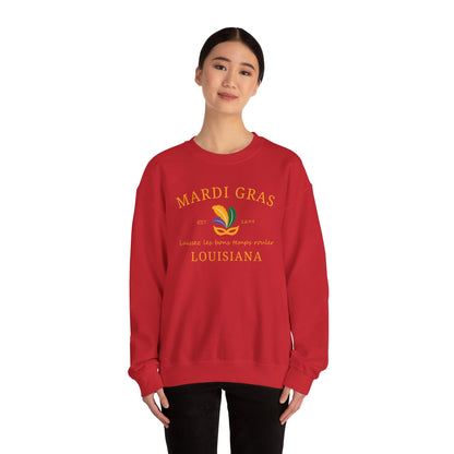 Mardi Gras | Mardi Louisiana  Gold | Unisex Heavy Blend™ Crewneck Sweatshirt