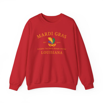 Mardi Gras | Mardi Louisiana  Gold | Unisex Heavy Blend™ Crewneck Sweatshirt