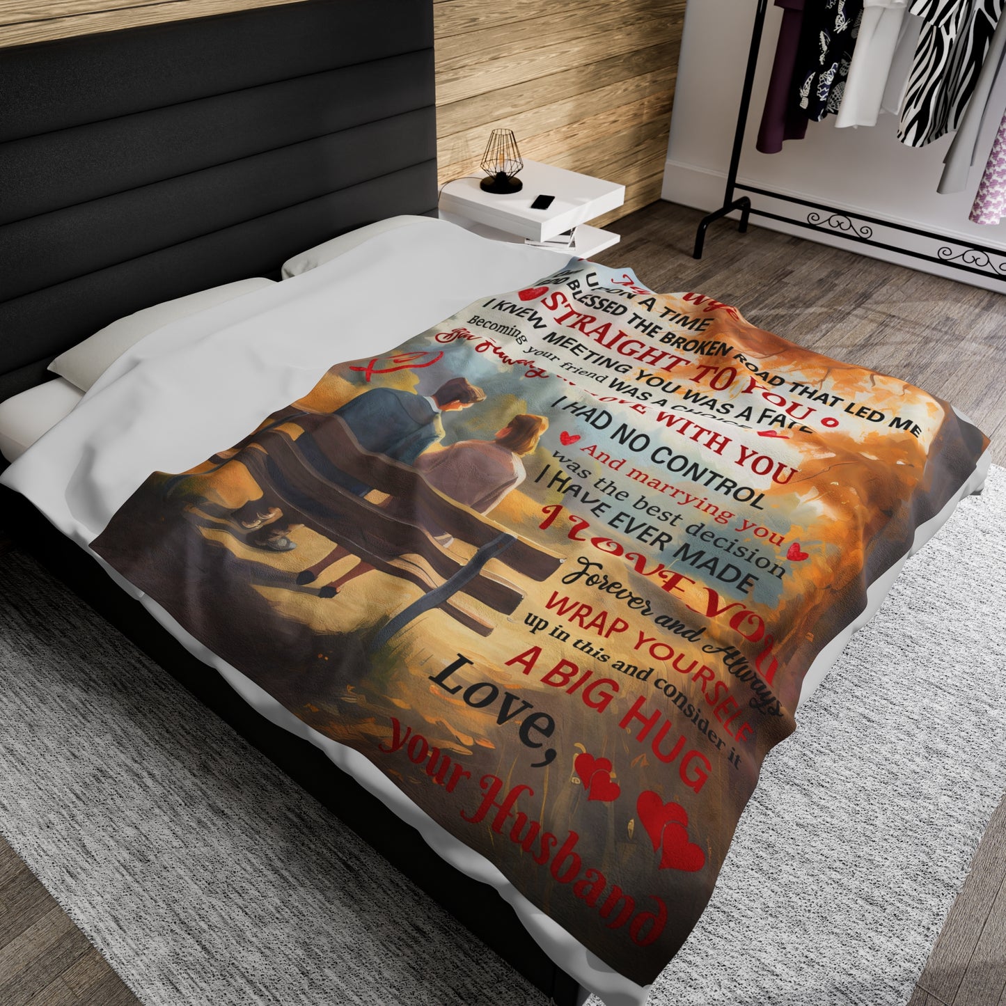 To My Son | Once Upon A Time | Velveteen Plush Blanket 80"x60"