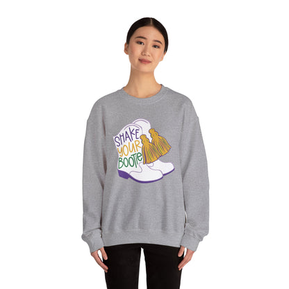 Mardi Gras | Boots | Unisex Heavy Blend™ Crewneck Sweatshirt