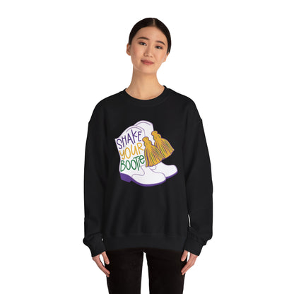 Mardi Gras | Boots | Unisex Heavy Blend™ Crewneck Sweatshirt