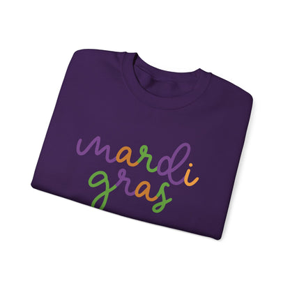 Mardi Gras | Mardi Grass Small | Unisex Heavy Blend™ Crewneck Sweatshirt