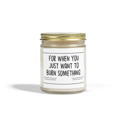 Funny | For When You | Scented Candles, Coconut Apricot Wax  9oz