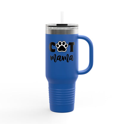 Cat Lovers | Cat Mama | Insulated Travel Mug, 40oz
