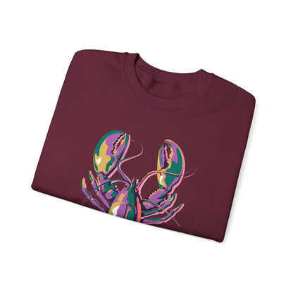Mardi Gras | Lobster | Unisex Heavy Blend™ Crewneck Sweatshirt