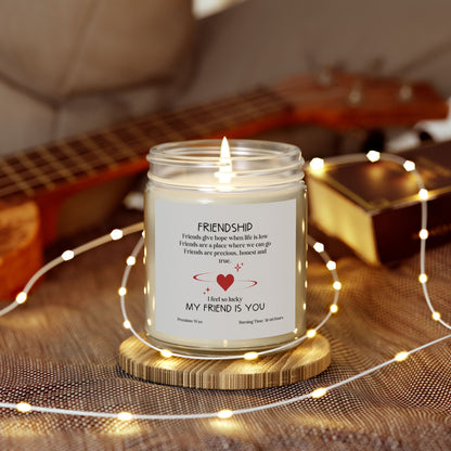 For My Friend | Friendship Give Hope | Scented Candles, Coconut Apricot Wax  9oz