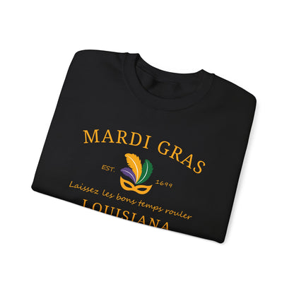 Mardi Gras | Mardi Louisiana  Gold | Unisex Heavy Blend™ Crewneck Sweatshirt