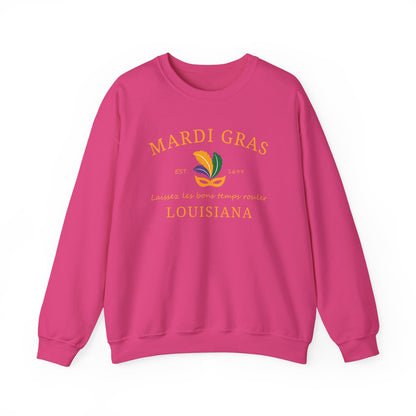 Mardi Gras | Mardi Louisiana  Gold | Unisex Heavy Blend™ Crewneck Sweatshirt