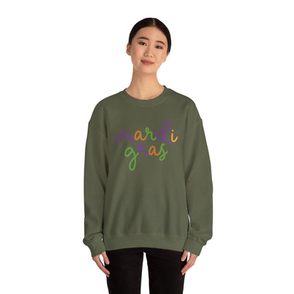 Mardi Gras | Mardi Grass Small | Unisex Heavy Blend™ Crewneck Sweatshirt
