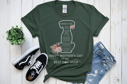Happy Mother's Day Dog Mom Unisex Jersey Short Sleeve Tee