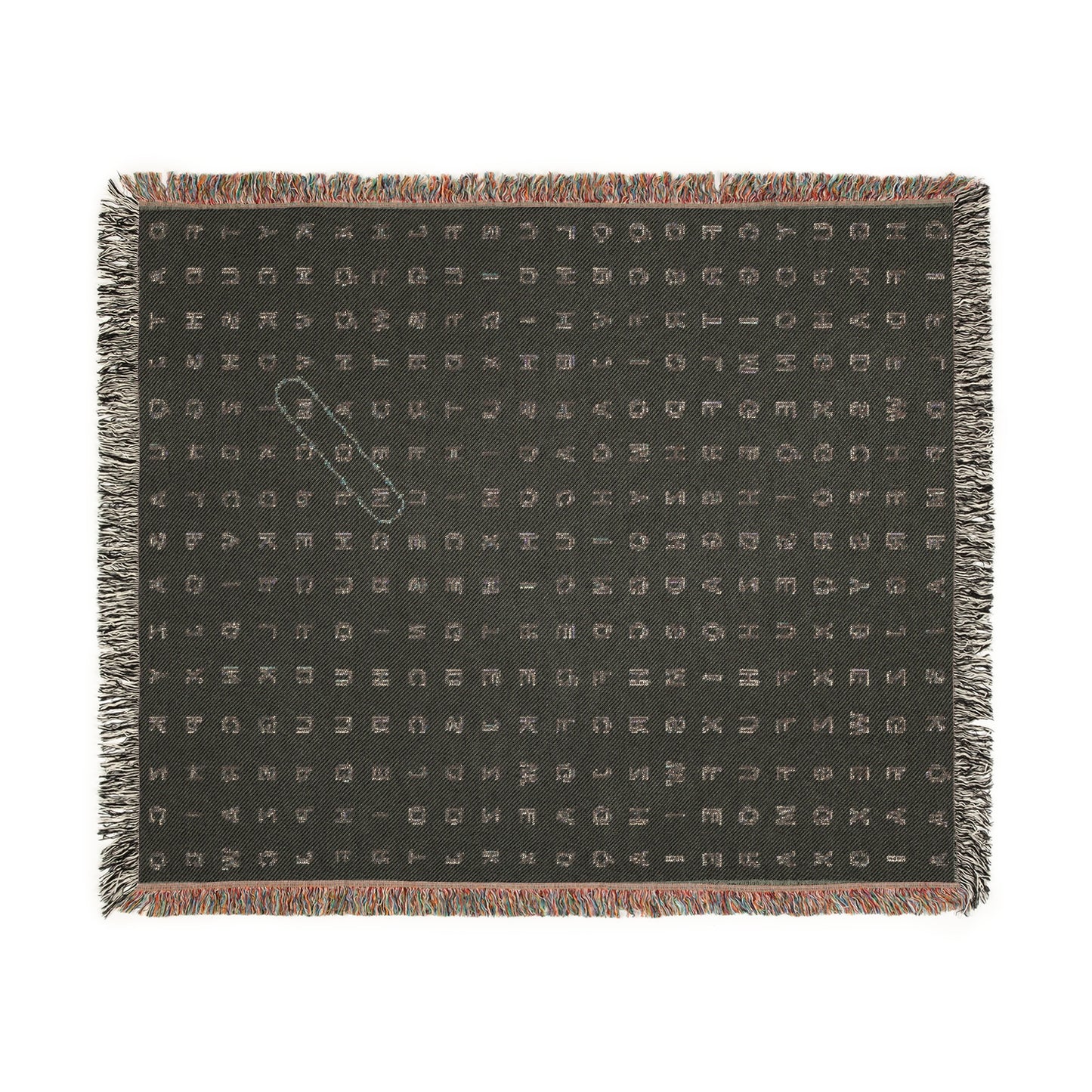 Modern Woven Blanket - Stylish Alphabet Design Cozy Throw