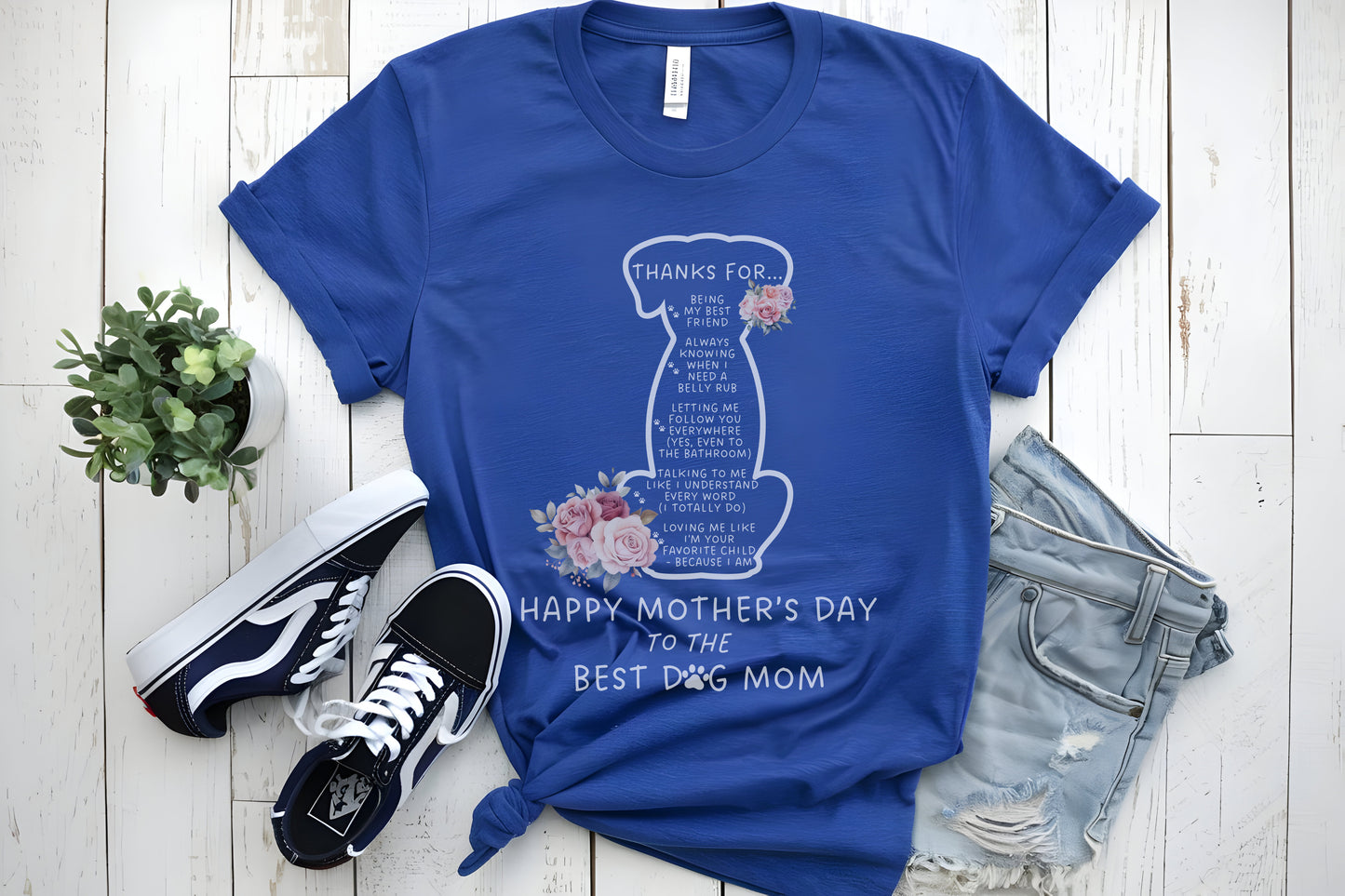 Happy Mother's Day Dog Mom Unisex Jersey Short Sleeve Tee