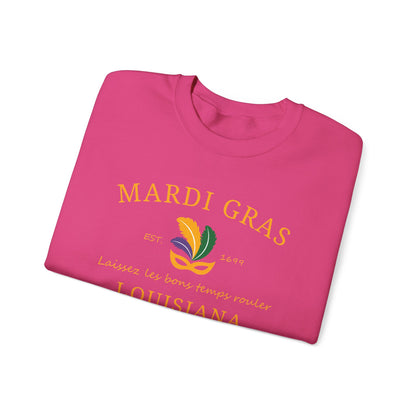 Mardi Gras | Mardi Louisiana  Gold | Unisex Heavy Blend™ Crewneck Sweatshirt