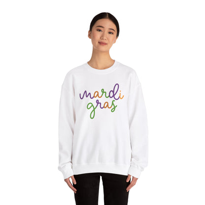 Mardi Gras | Mardi Grass Small | Unisex Heavy Blend™ Crewneck Sweatshirt