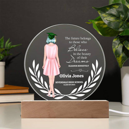 Custom Graduation Gift for Her – Personalized Print Keepsake – High School & College Graduate Present