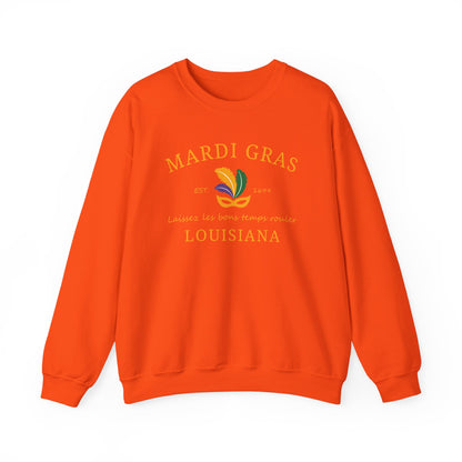 Mardi Gras | Mardi Louisiana  Gold | Unisex Heavy Blend™ Crewneck Sweatshirt