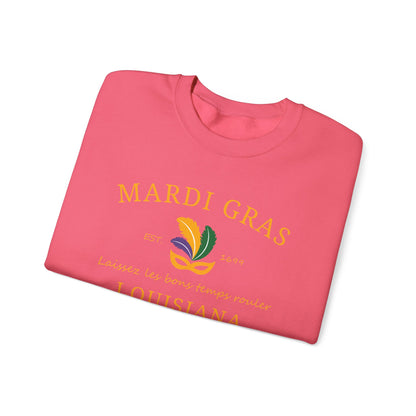Mardi Gras | Mardi Louisiana  Gold | Unisex Heavy Blend™ Crewneck Sweatshirt
