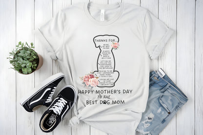 Happy Mother's Day Dog Mom Unisex Jersey Short Sleeve Tee