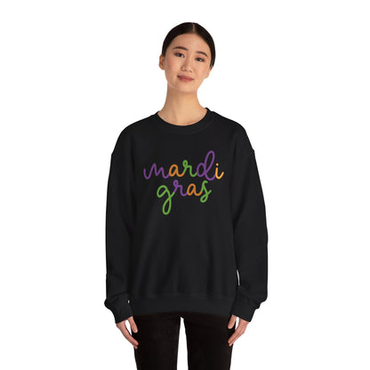 Mardi Gras | Mardi Grass Small | Unisex Heavy Blend™ Crewneck Sweatshirt