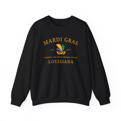 Mardi Gras | Mardi Louisiana  Gold | Unisex Heavy Blend™ Crewneck Sweatshirt