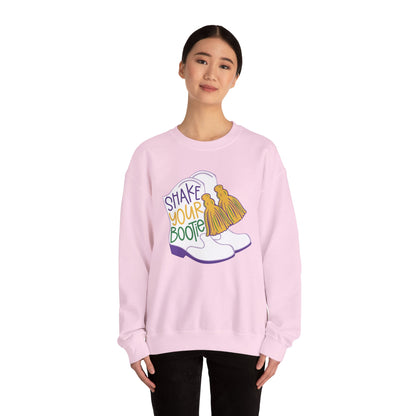 Mardi Gras | Boots | Unisex Heavy Blend™ Crewneck Sweatshirt