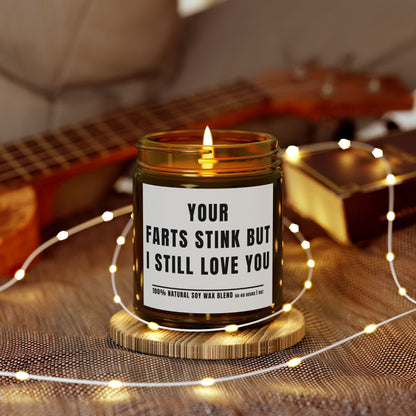 For Love | Your Farts | Scented Candles, Coconut Apricot Wax  9oz