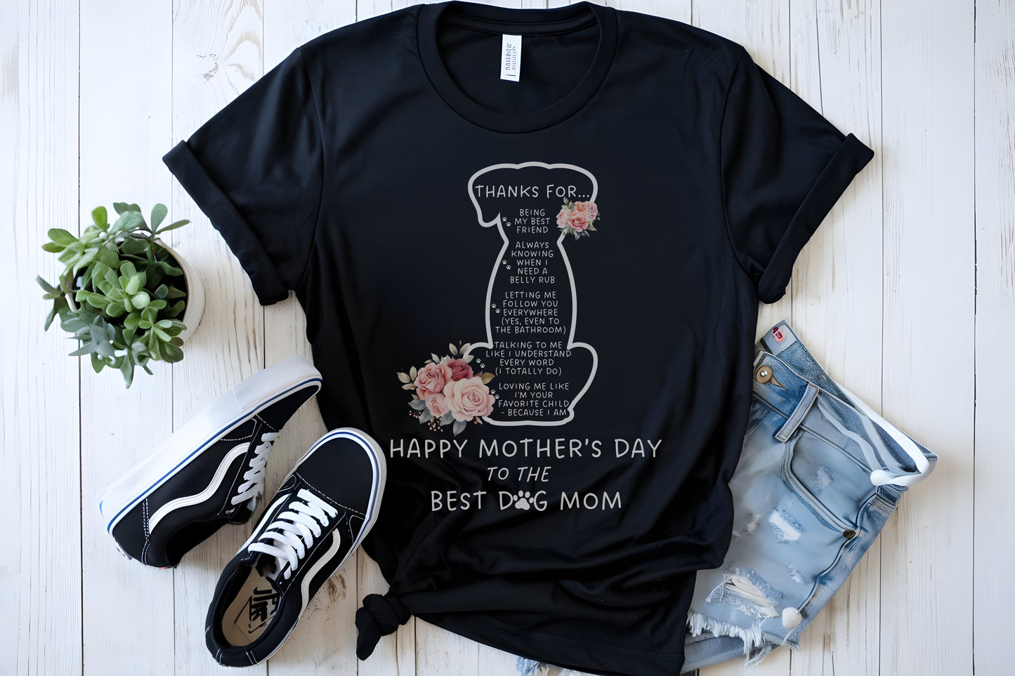 Happy Mother's Day Dog Mom Unisex Jersey Short Sleeve Tee