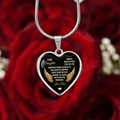 To My Daughter | I Know That You | Luxury Graphic Heart Necklace