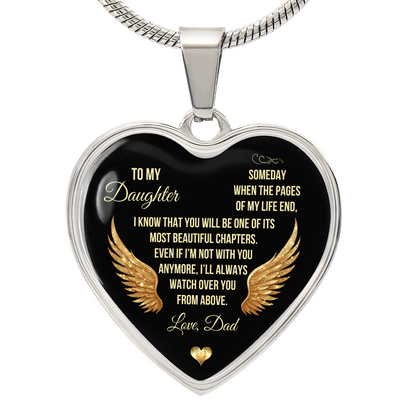 To My Daughter | I Know That You | Luxury Graphic Heart Necklace