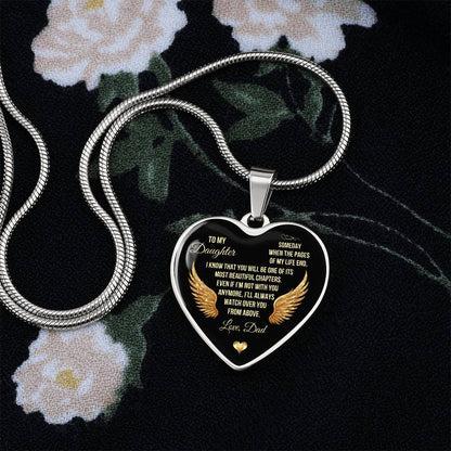 To My Daughter | I Know That You | Luxury Graphic Heart Necklace