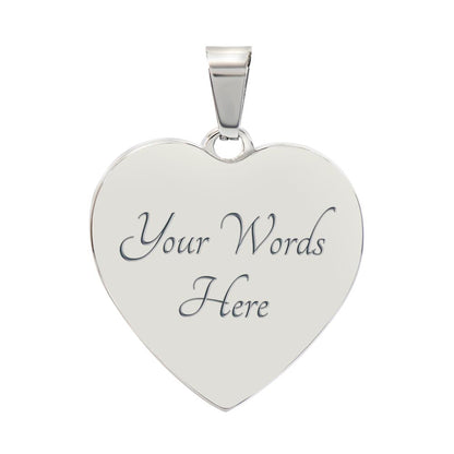 To My Daughter | Always Remember You Are | Luxury Graphic Heart Necklace
