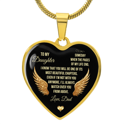 To My Daughter | I Know That You | Luxury Graphic Heart Necklace