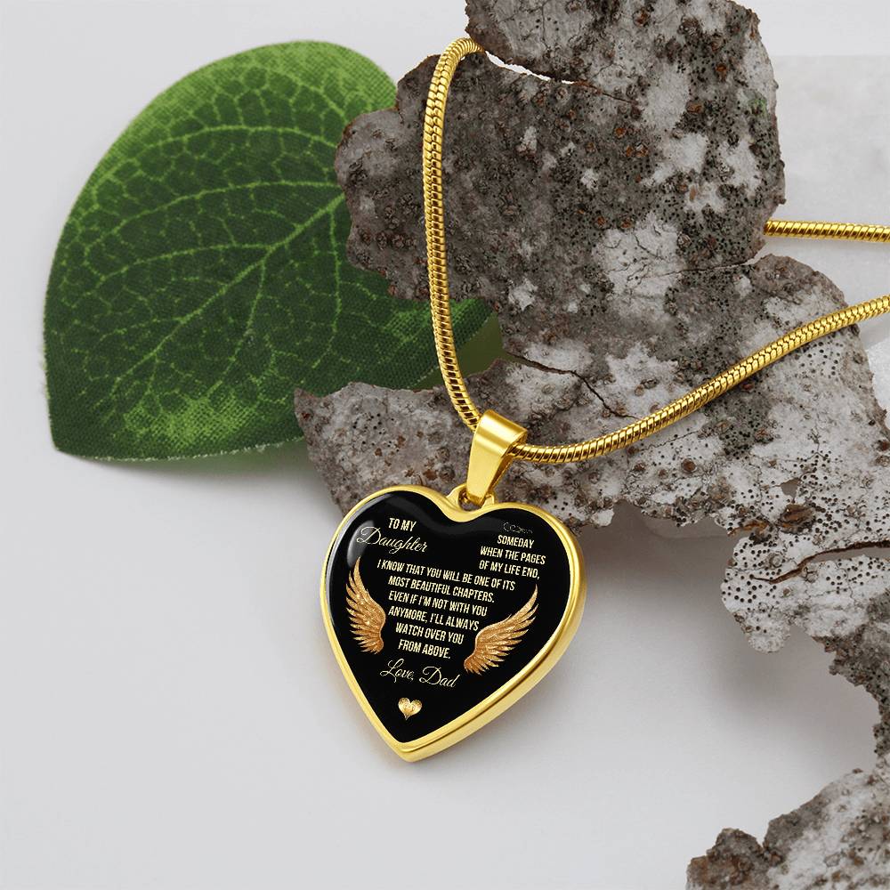 To My Daughter | I Know That You | Luxury Graphic Heart Necklace