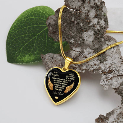 To My Daughter | I Know That You | Luxury Graphic Heart Necklace