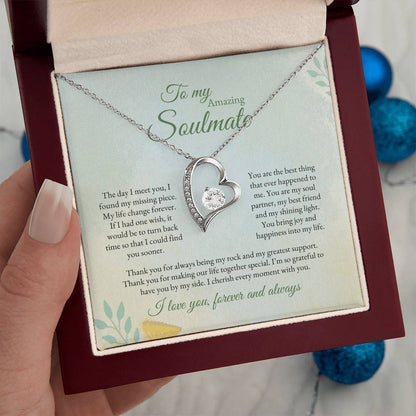 To My Soulmate | The Day I Meet you | Forever Love Necklace