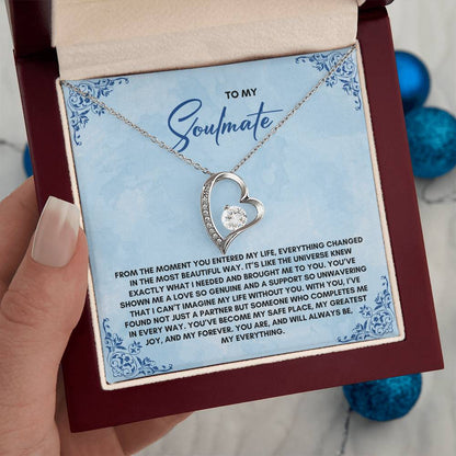 To My Soulmate | From The Moment You Entered| Forever Love Necklace