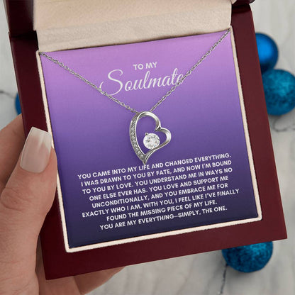 To My Soulmate | You Came Into My Life | Forever Love Necklace