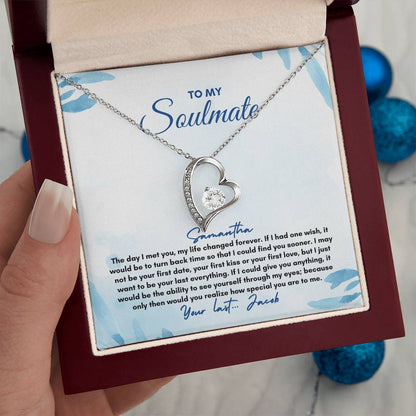 To My Soulmate | The Day I Met You | Forever Love Necklace