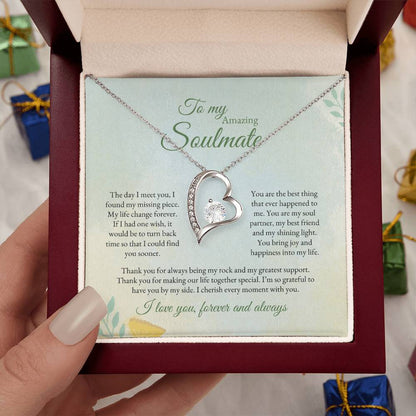 To My Soulmate | The Day I Meet you | Forever Love Necklace