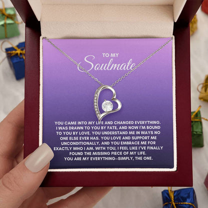 To My Soulmate | You Came Into My Life | Forever Love Necklace