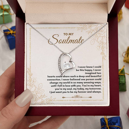 To My Soulmate | I Never Knew I Could | Forever Love Necklace