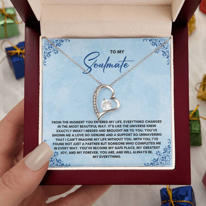 To My Soulmate | From The Moment You Entered| Forever Love Necklace