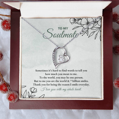 To My Soulmate | Sometimes It's Hard | Forever Love Necklace